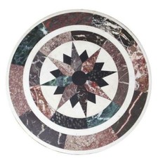 Piano Tavolo In Marmo 24"