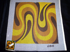 CUSCINO TELA CANOVACCIO VINTAGE ANNI 70 MEZZO PUNTO LANA 40 x 40 CM LEGGI INFO