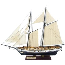 Barca a vela classica in legno scala 1:130 kit legno fai da te modellino assemblaggio nave