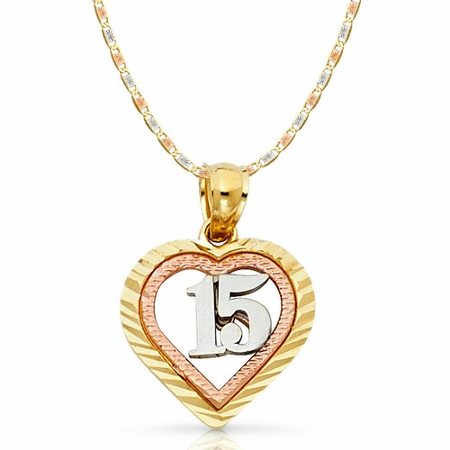 14k tone gold quinceanera - 14k,