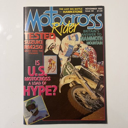Motocross rider nov 1989 - motocross,
