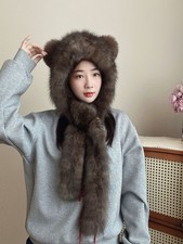 Sciarpa + cappello pelliccia