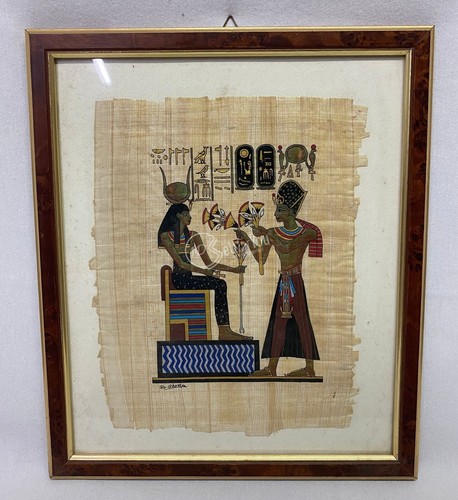 Quadro pergamena egizia con
