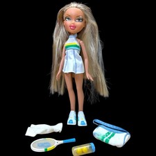 Bratz Play Sportz Tennis Vinessa MGA molto raro HTF INCOMPLETO *LEGGI*