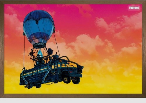 Fortnite battle bus poster - fortnite,