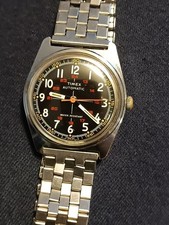 Orologio da polso Timex vintage anni 70 movimento automatico stile militare...