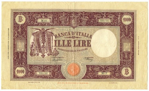 1000 lire barbetti grande - barbetti, m