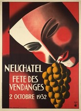 AFFICHE Poster Neuchatel 1932