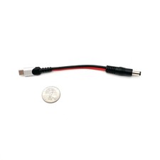 Cavo corto USB-C 12 V PD - Cavo di alimentazione da USB-C a 2,1 mm DC per QRP QCX QMX uSDX