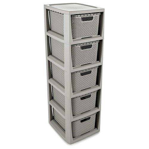 Branq scaffale rattan con 5 - in,