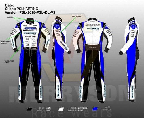 Tuta corsa kart ricamata - corsa, go
