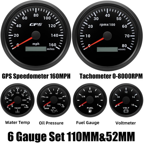Set calibri 110mm nero gps - nero,