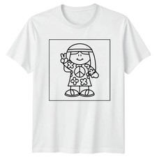 T-shirt uomo Hippie Peace Sign