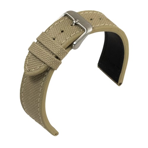 Cinturino orologio tela beige - orologio,