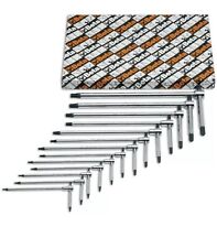 Set 6 chiavi a T torx maschio Beta 951TX/S6 da T8 a T30 mm a stelo scorrevole