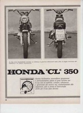 advertising Pubblicità MOTO  HONDA CL 350 1971 MOTOGIAPPONESI MOTOSPORT EPOCA
