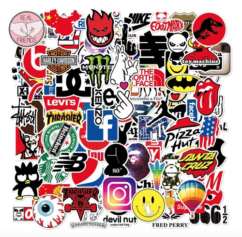 100 brand logo sticker - 100, vinyl