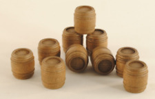 Corel B224 Set 10 botti modello barile in legno H=22mm per modellismo diorama
