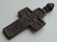 Antica croce grande in ottone