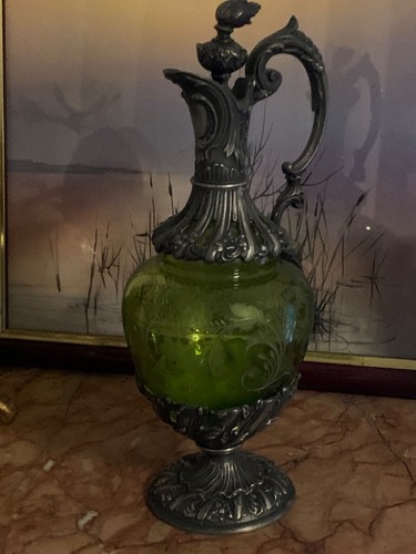 Aiguière ancienne verre à - en,
