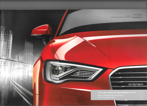 Audi sportback etron 2014 - a3,