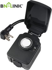 1 Confezione BN-LINK 24 Ore Meccanico Luce Esterno Timer con Uscita Timer 3 Poli