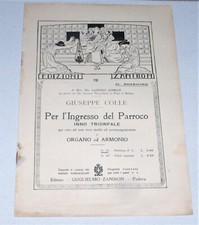 Spartito Giuseppe Colle PER