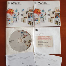 iWORK '06 SOFTWARE APPLE PER MAC VERSION 2.0 1Z691-5618-A INSTALL DVD + GUIDE