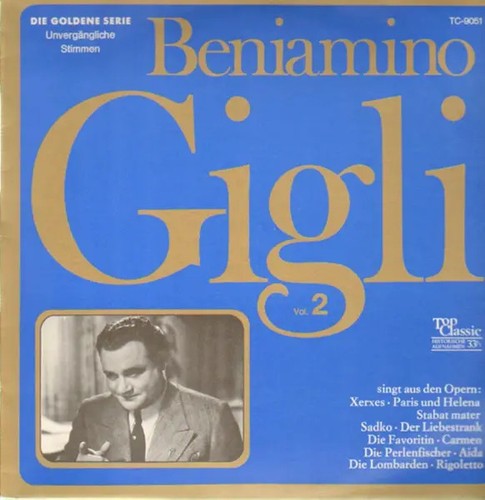 Beniamino gigli vol lp top - beniamino,