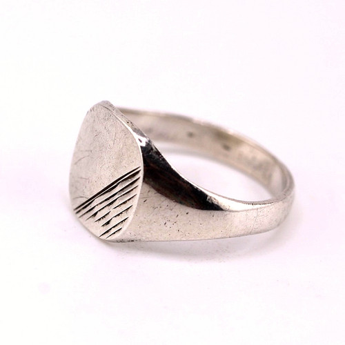 Anello uomo vintage argento - anello,