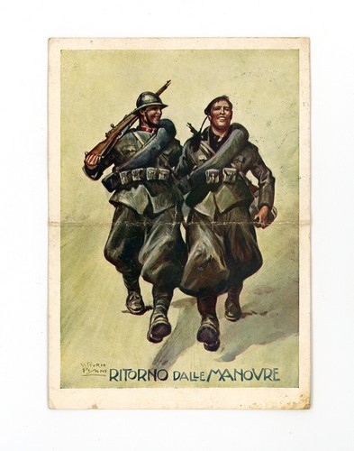 Cartolina fascismo ritorno - fascismo,