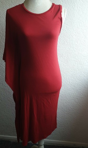 Abito assimrico rosso - , donna
