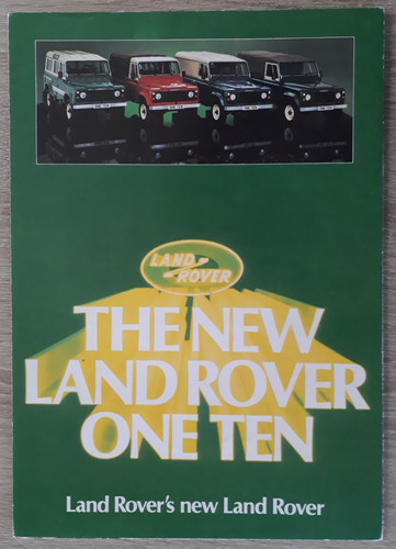 Land rover one ten brochure - one,