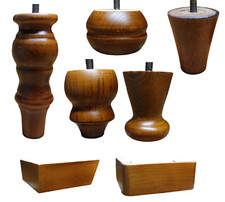 Piedi in legno per letto