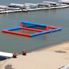 Campo da pallavolo da lago gonfiabile largo 25' lungo 50'