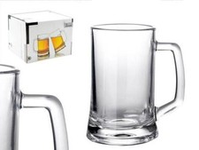 Set 4 Pezzi Servizio Boccali Bicchieri Per Birra In Vetro 43cl idea