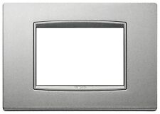 VIMAR 20653.N13 PLACCA CLASSIC 3 MODULI METALLO EIKON NEXT