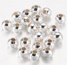 8mm ROUND METAL SPACER BEADS