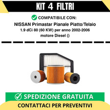 Kit 4 Filtri Tagliando per
