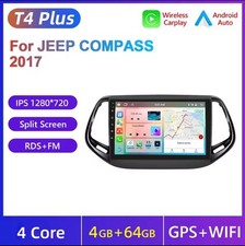 Autoradio Android Jeep Compass 2017-2020 4G+64GB CarPlay-AndroidAuto Wireless.