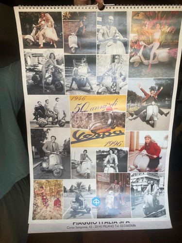 Calendario piaggio vespa - vespa, anno