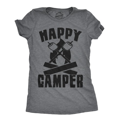 Maglietta donna happy camper - happy,