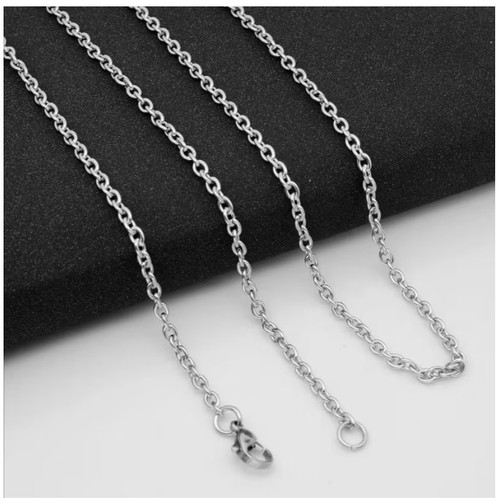 Catena collana anello ovale - catena,