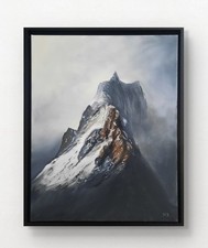 Montagne Alpi quadro originale montagna dipinto Dolomiti paesaggio tela 