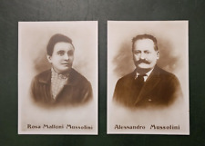 Cartolina I genitori del Duce Benito Mussolini Rosa Maltoni Alessandro Mussolini