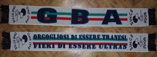 Sciarpa ultras trani gba lana - sciarpa,