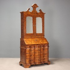 Trumeau Antico Noce Radica di Noce Ciliegio 3 Cassetti XVIII Secolo Originale