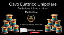 Cavo Unipolare Da  sezione 1.5 a 16mm ed  in diversi colori