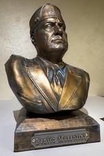 Busto Storico effetto Bronzo Anticato Duce Benito Mussolini
