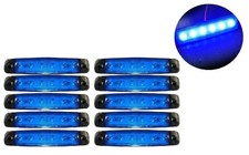 10 Pz Blu 12V 12 VOLT 6 LED Indicatori Laterali Luci Camion Rimorchio Autobus